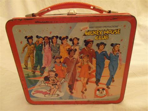 mickey mouse club metal lunch box|mickey mouse club lunch box.